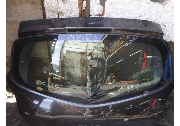 скло кришки багажника, хетчбек Renault Clio III, 05-09